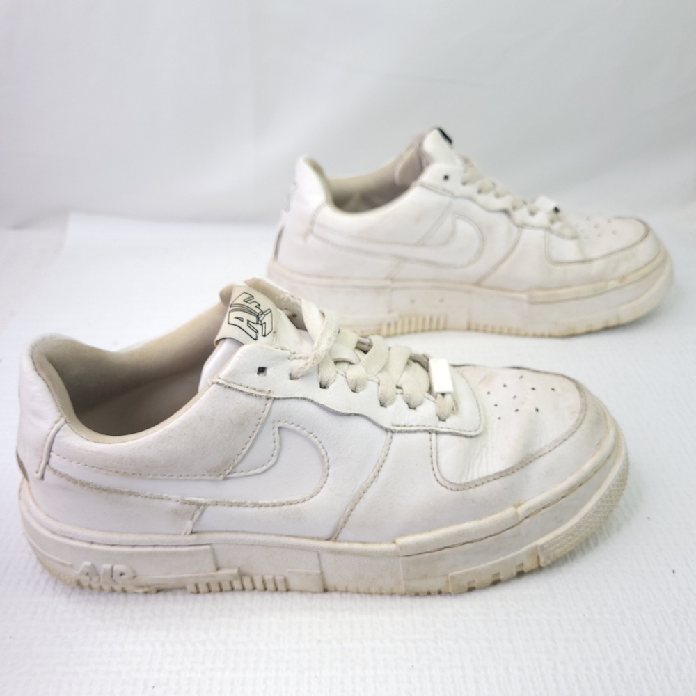Nike Air Force 1 Pixel White Low top Sneakers Trainers Shoes CK6649 Women Sz 7.5